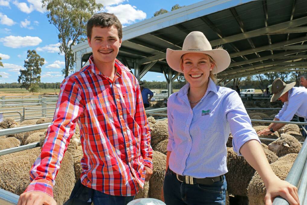 INDUSTRY INTEREST: Peter Westblade Scholarship recipients Harrison Mulquiny, Woorook, Victoria, and Rachael Gawne, Young, NSW.