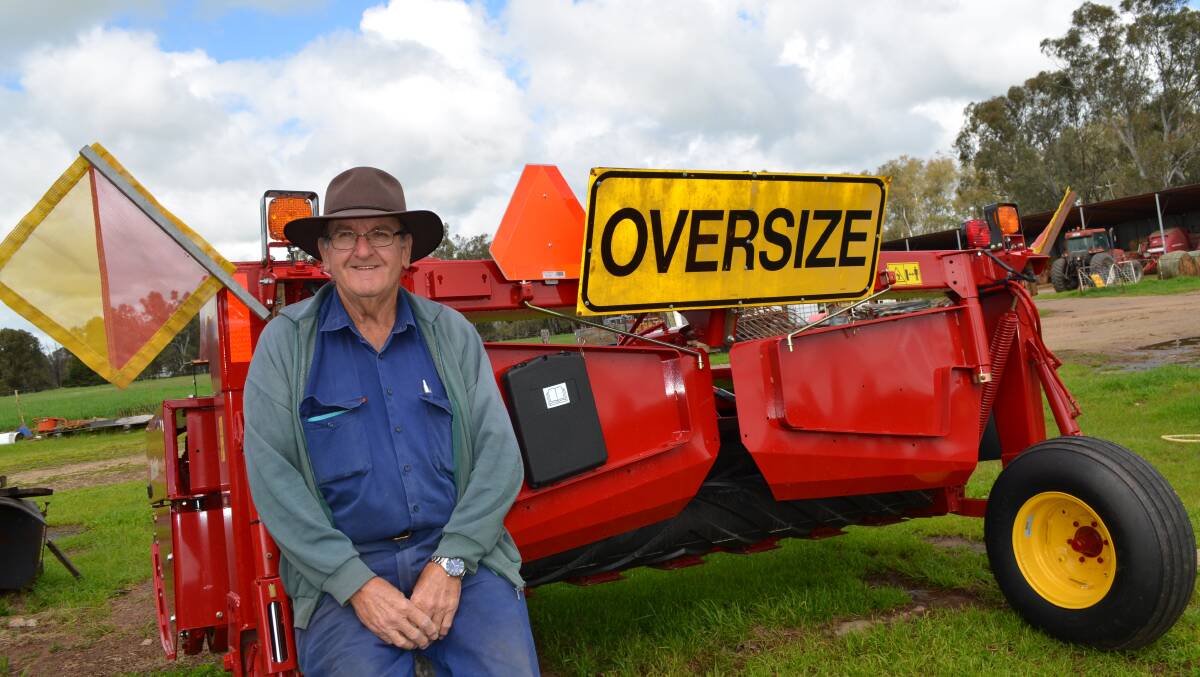 INDUSTRY COMMITMENT: Ron Wilson of "The Pines", Ladysmith works as an agricultural contractor in the Riverina. Picture: Nikki Reynolds
