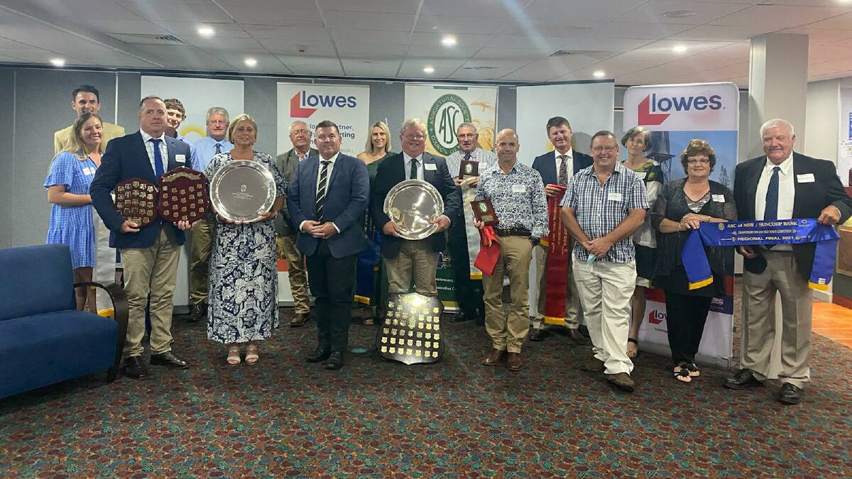 SUCCESS: Winners and participants at the Ag Shows NSW annual wheat crop presentations. 