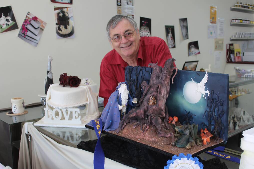 Champion cake decorator Ken Robinson from Wagga will exhibit his creations at the Sydney Royal Easter Show. Picture: Nikki Reynolds