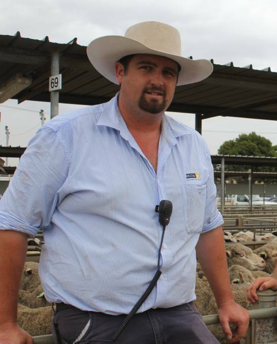 TRAINING GROUND: Wagga's Scott Hall will compete in the young auctioneers competition at Sydney Royal Easter Show. Picture: Nikki Reynolds 