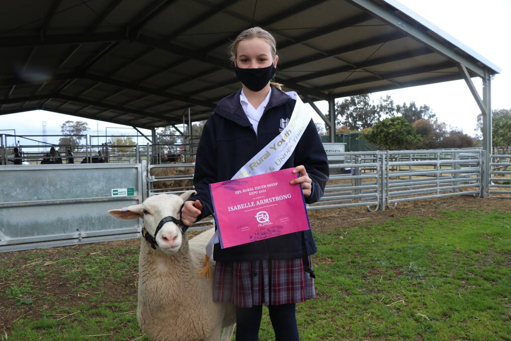 SUCCESS: Isabelle Armstrong places third in Handlers Competition, QRL Rural Youth Expo.