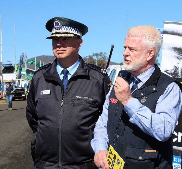 ACTION: Assistant Commissioner Geoff McKechnie and state rural crime coordinator Cameron Whiteside. Picture: Vanessa Hohnke