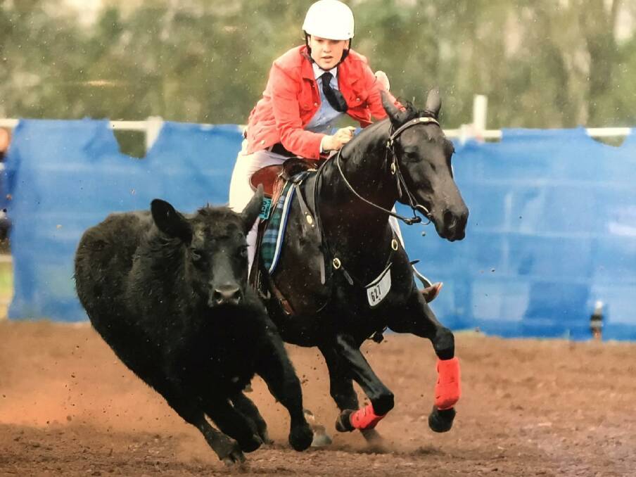 SUCCESS: Amelia Mathews achieved a win in her campdrafting event at Camden. Picture: Rodneys Photography