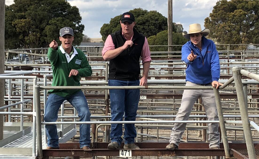 FROM THE CATWALK: Shannon Wicks of Landmark Wagga, Jake Smith, Elders, Gundagai, and Tommy Pollard, Peter Milling & Co, Dubbo. Picture: Supplied
