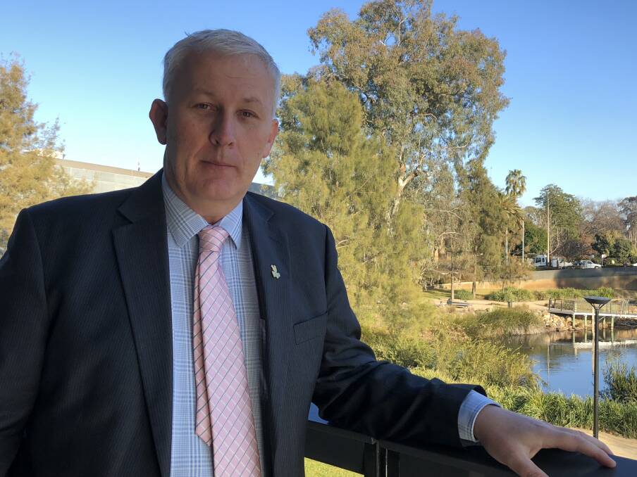 INFORMATION SHARING: GrainGrowers chief executive officer Michael Southan is pictured at the Innovation Generation 2018 conference in Wagga. Picture: Nikki Reynolds