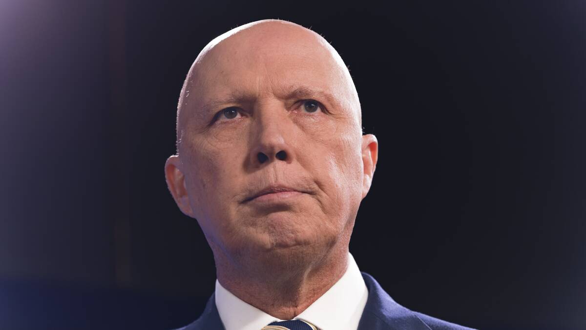 Defence Minister Peter Dutton. Picture: Keegan Carroll