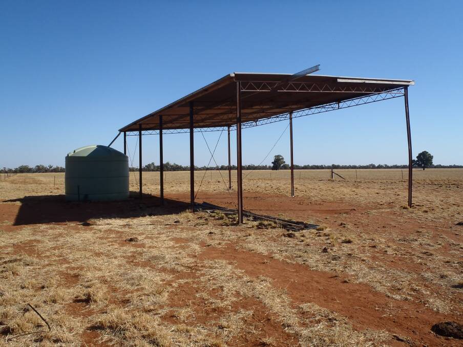 ONE of the sparse infrastructure improvements is a 42x20-foot steel hayshed and poly rainwater tank. There is also a silo, with fencing in reasonable condition.