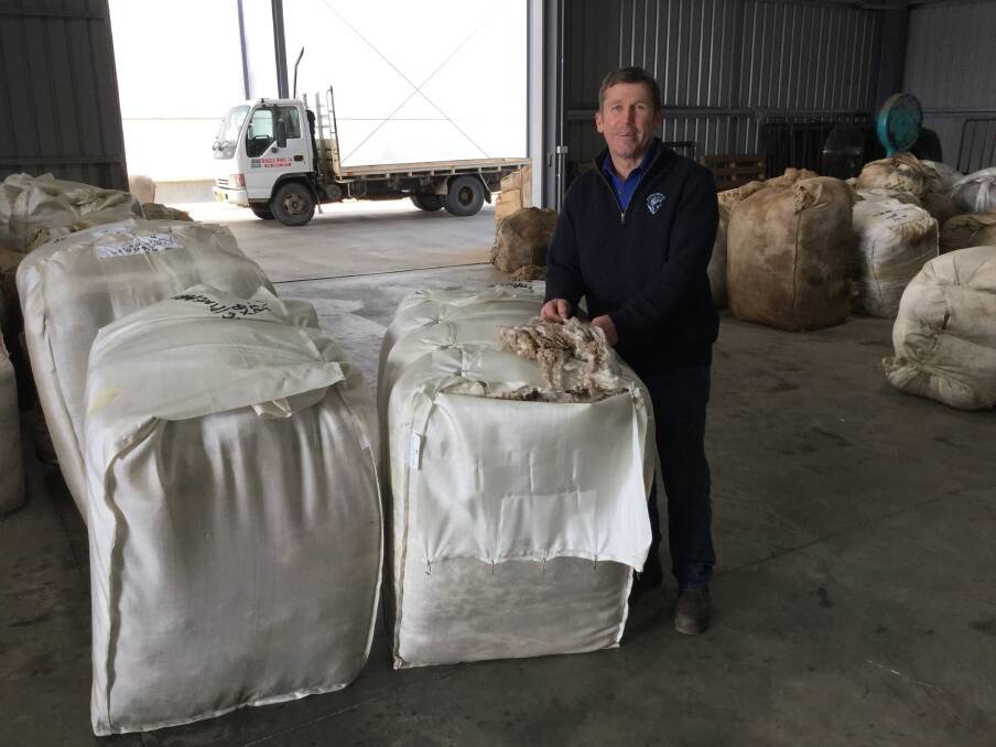 WOOLY BUSINESS: Co-owned by Stephen Dill (pictured) and Matthew Ridley, Wagga Wool Co services growers in a radius of about 150km from Wagga.