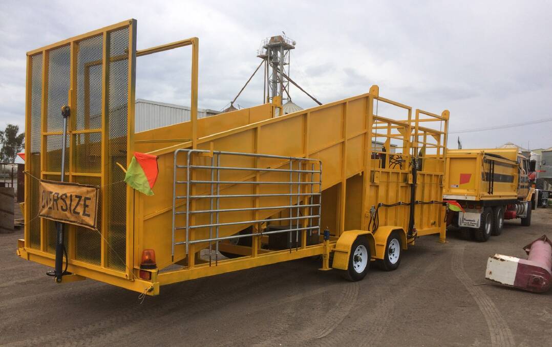 A MOBILE sheep dip built by Jason McDermott and similar to the one he will be using in his new business venture.
