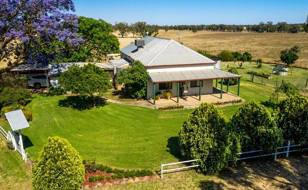 HOME SWEET HOME: The original five-bedroom homestead is a traditional design with verandahs on all sides and is in good condition, surrounded by park-like gardens.