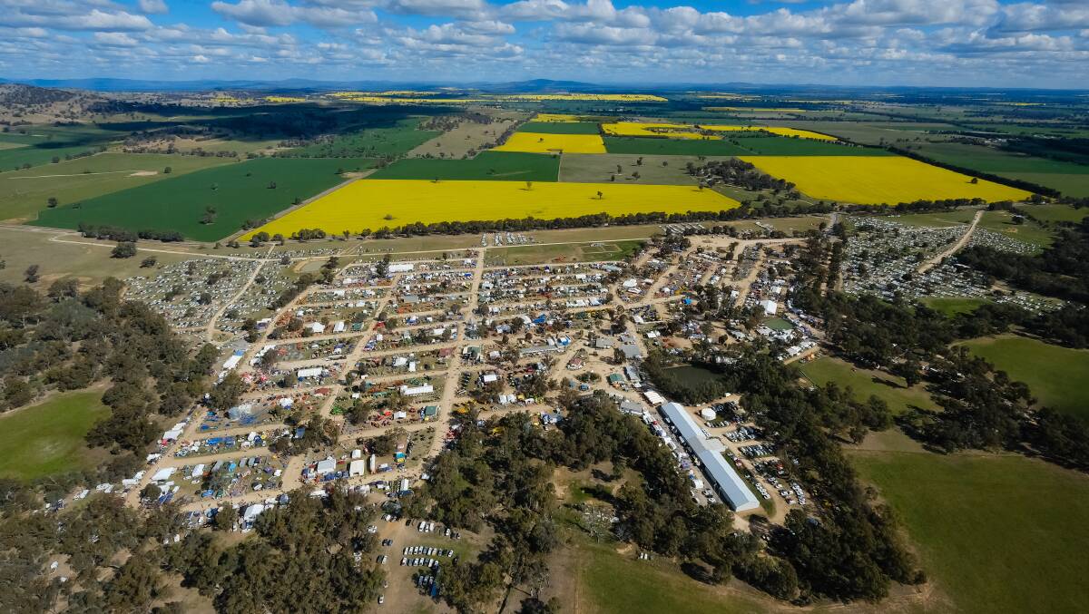 A VAST SPECTACLE: The 2018 Henty Machinery Field Days drew 870 exhibitors over the three days, across more than 1200 sites.