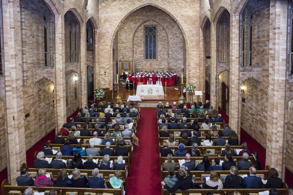 SUPPORT: St Paul's Anglican Church was filled for the commissioning of the new principal.