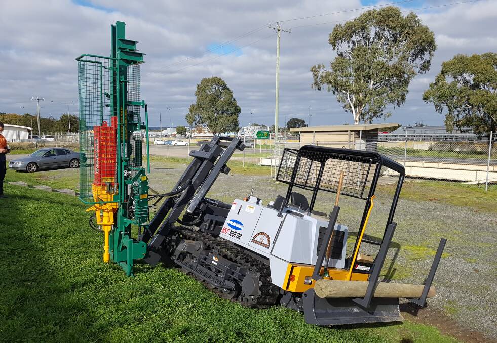 EVEN on undulating terrain, the Munro post driver will make large fencing jobs much easier for farmers.