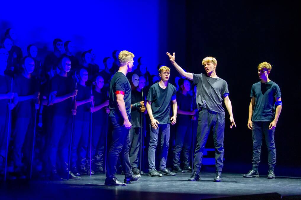 STAGED: Year 11 students perform "Romeo and Juliet" in the new Knox Junior Academy and Performing Arts Centre.