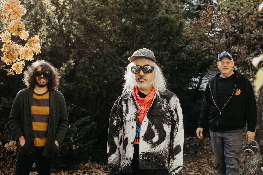 AGELESS: Dinosaur Jr are, from left, Lou Barlow (bass), J Mascis (guitar, vocals) and Patrick Murphy (drums).