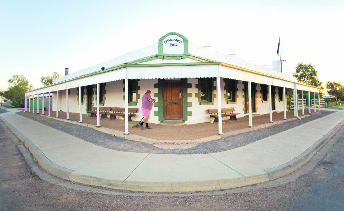 The famous Birdsville Hotel draws a crowd any day or night of the week.
