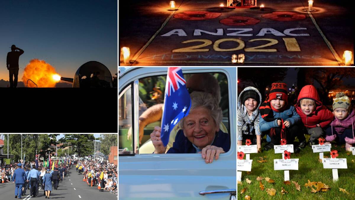Scenes from Anzac Day events across the country.