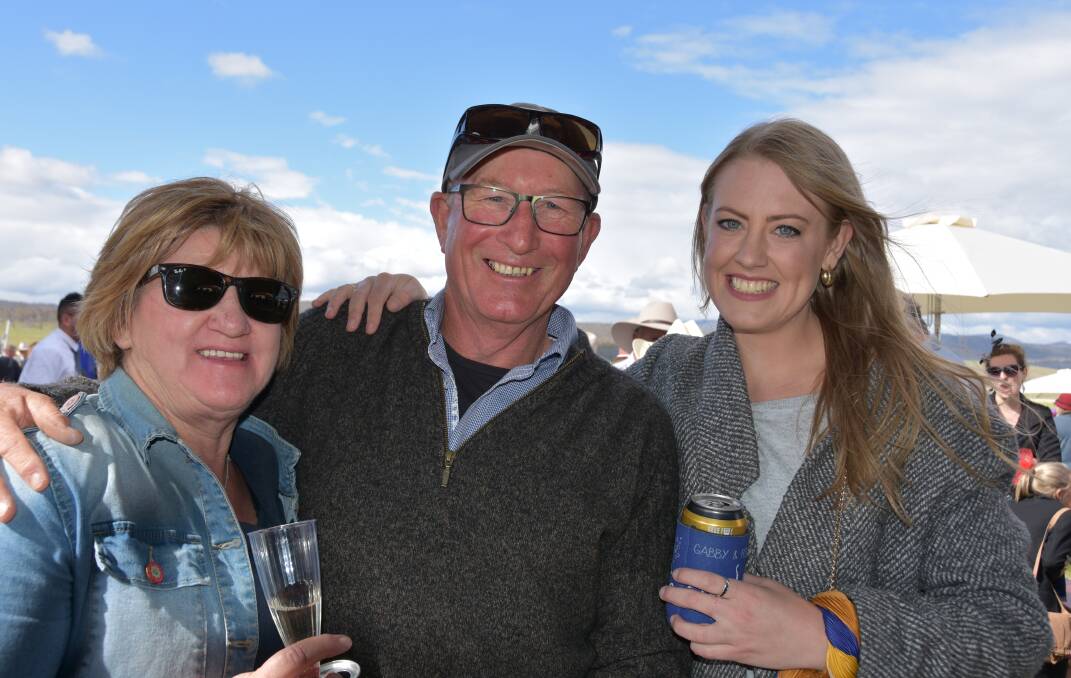 Cheryl and John Wilson, Old Adaminaby, with their niece, Canberra's Ellen Russell, enjoyed a great day out at Adaminaby.