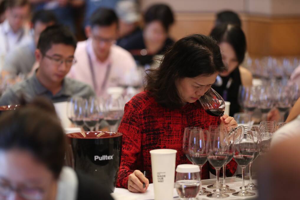 TASTE TEST: The unique qualities of Australia's shiraz were explained by wine researchers during a gathering in Hong Kong. Picture: Wine Australia