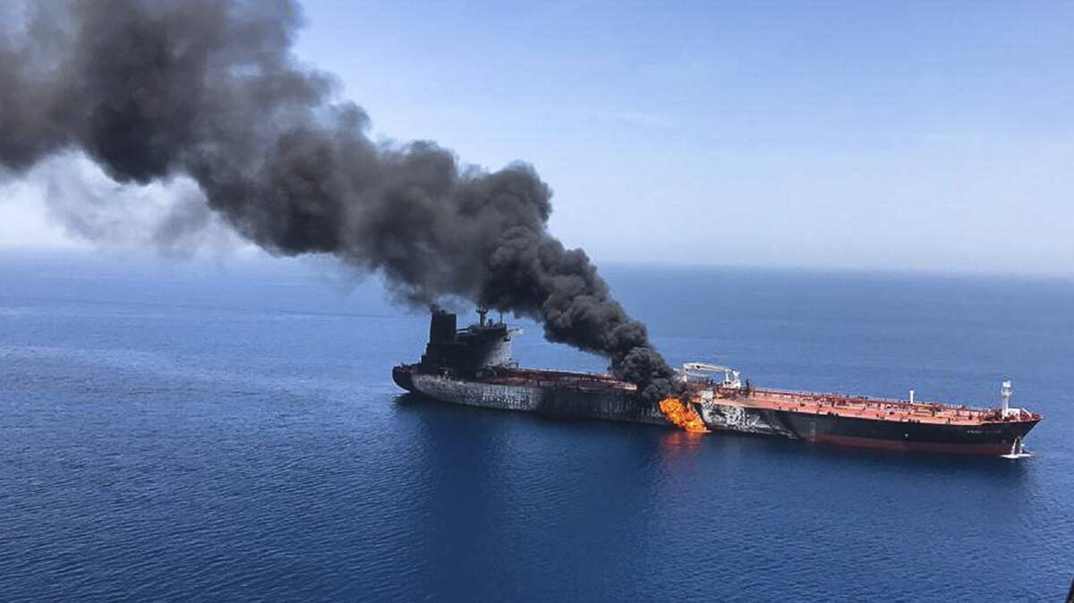 Australia vulnerable: A series of attacks on oil tankers near the Persian Gulf has ratcheted up tensions between the US and Iran and put the spotlight on Australia's fragile fuel reserves in the case of a major conflict. Photo: AP