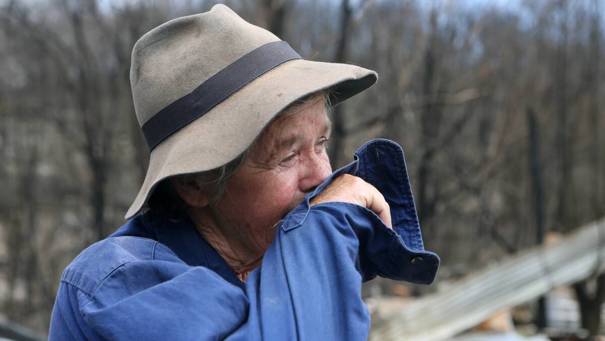 Jenni Bruce struggles to come to terms with loss of her forest home at Upper Brogo.