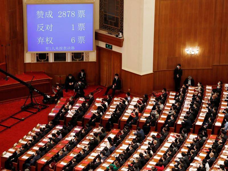 China's parliament has passed the contentious national security law for Hong Kong.