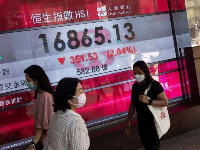 The Hang Seng was headed for an 11 per cent weekly gain. (EPA PHOTO)