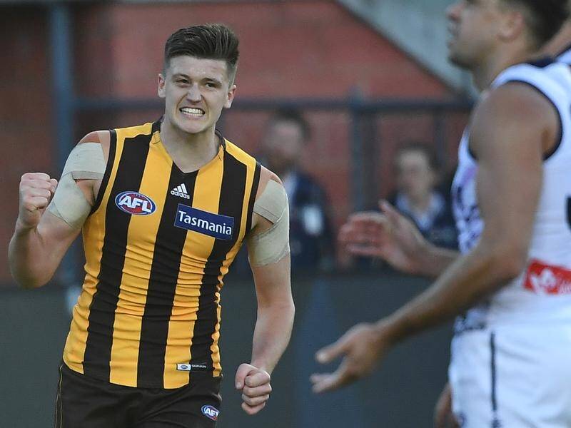 Mitchell Lewis kicked three goals as Hawthorn beat Fremantle by 31 points in Launceston.
