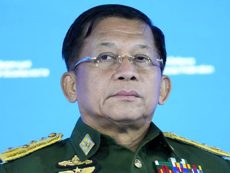 Min Aung Hlaing spoke in a televised address six months after the Myanmar army seized power.