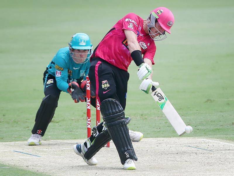 Daniel Hughes top-scored as the Sydney Sixers scored a 27-run win over Brisbane in the BBL.