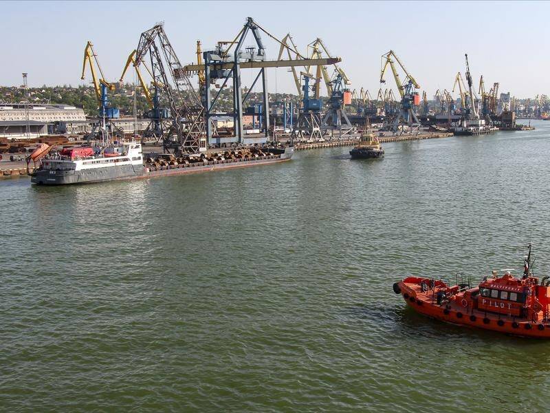 Russia says the de-mining of Mariupol's port has been completed and it is functioning normally.