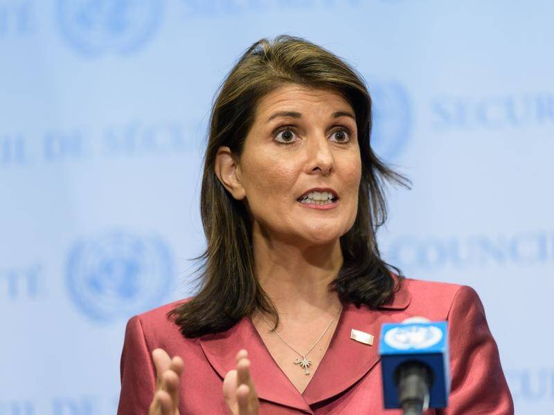 Nikki Haley says the US is not to blame for a deadly attack and isn't seeking regime change in Iran.