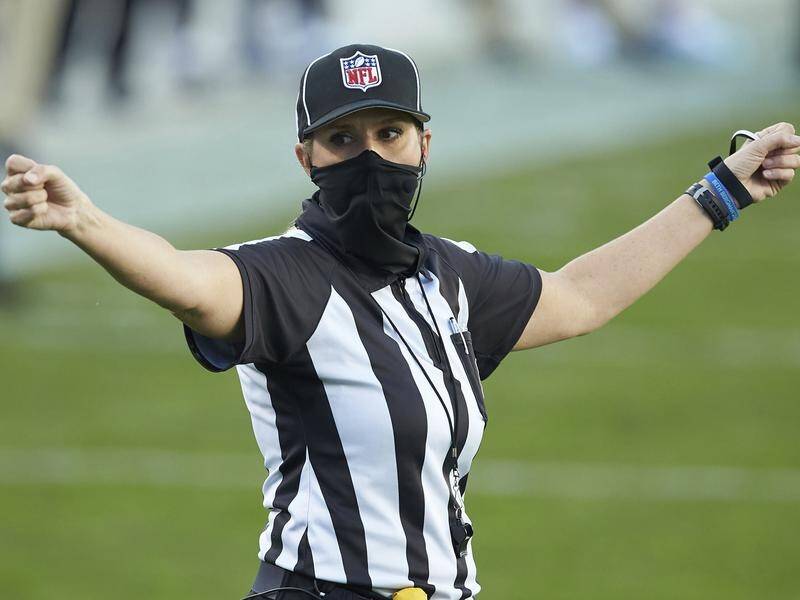 Down Judge Sarah Thomas will next month become the first female to officiate a Super Bowl.