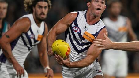Jaeger O'Meara says the Fremantle players are keen to bounce back after losing to West Coast. (Michael Errey/AAP PHOTOS)