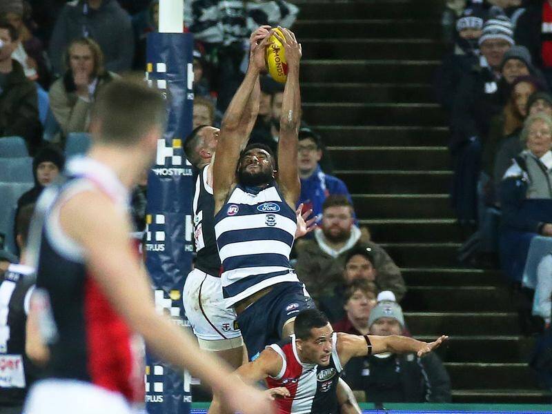 Esava Ratugolea kicked two goals as the Cats beat St Kilda by 27 points in Geelong.