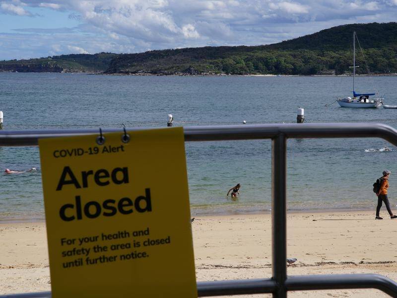 NSW beaches, including Bondi, Manly and Dee Why, are hotspots for the virus and will stay closed.