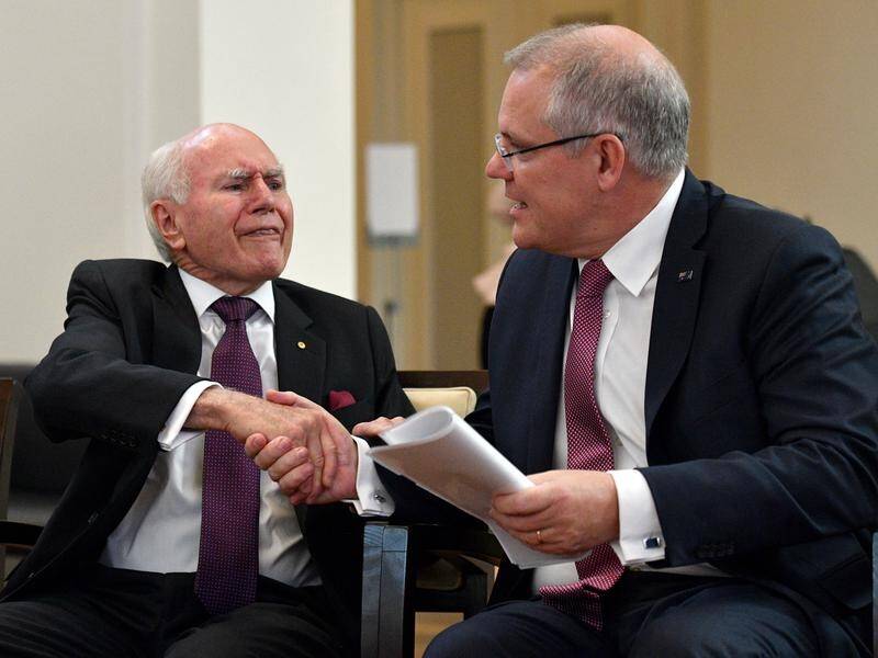 John Howard says Scott Morrison has done an amazing job as prime minister and has unified the party.