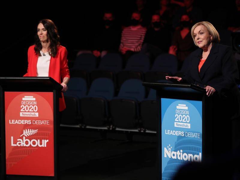 NZ Opposition Leader Judith Collins (right) was in her element during her debate with the PM.