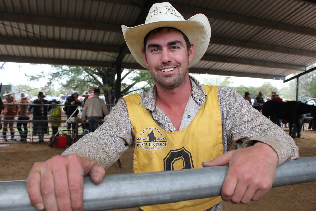 Top 10 finalist Brad Pierce from Tooma pictured at The Man From Snowy River Challenge. Pictures: Nikki Reynolds