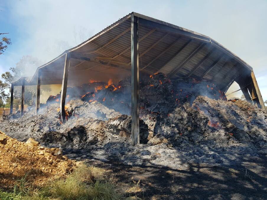 Hay shed blaze costly for farm property owners