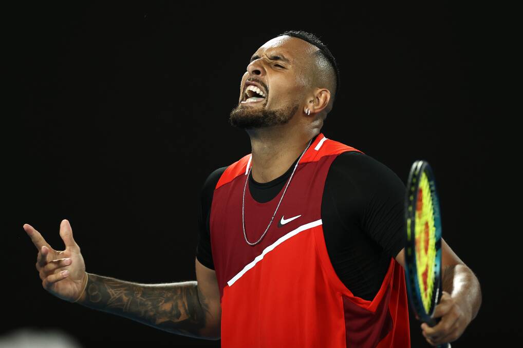 NO RESPECT: Howard Kotton says that Nick Kyrgios' lack of respect for tennis and his opponents is mirrored by fans in the stands. Picture: Cameron Spencer/Getty Images