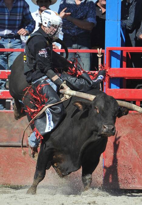 James Bridges at the Wagga Rodeo in 2012.